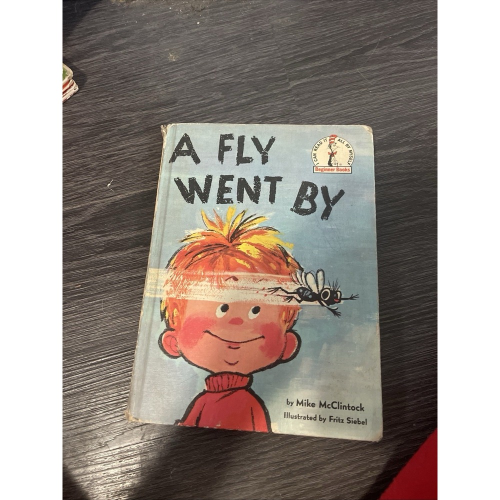 A Fly Went By Mike McClintock HC Dr. Seuss Beginner Books 1958 Vintage